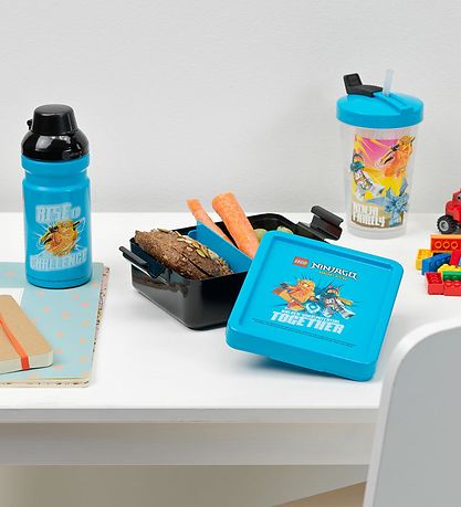 LEGO? Storage Madkasse/Drikkedunk - Ninjago - Blå