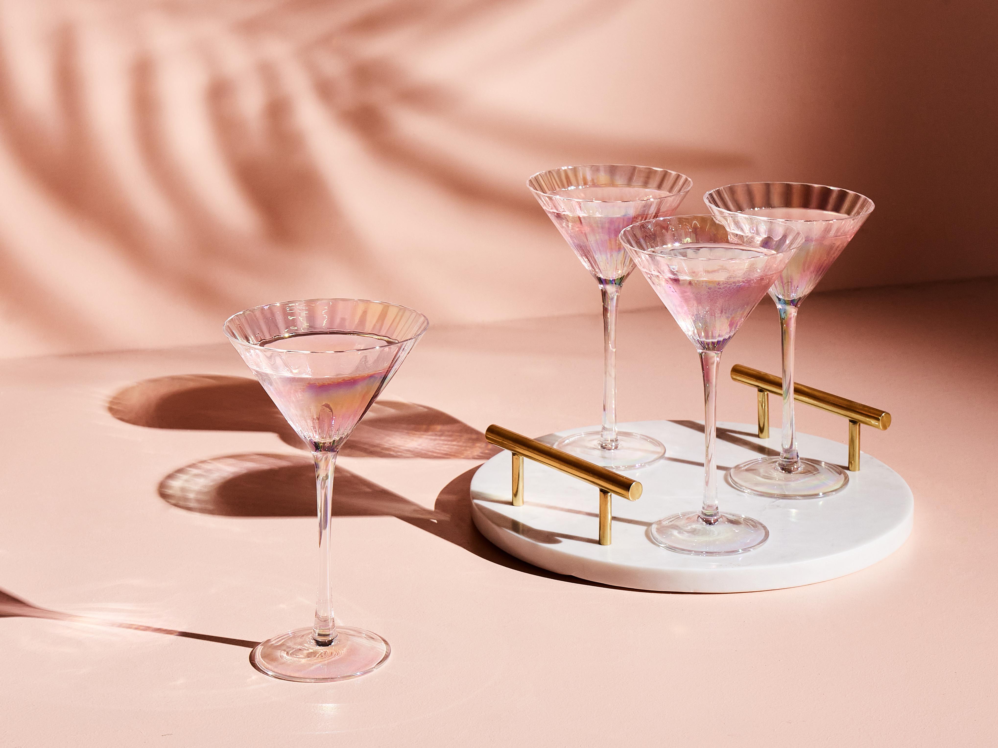 Set van 4 martiniglazen MORGANITE 220 ml Transparant