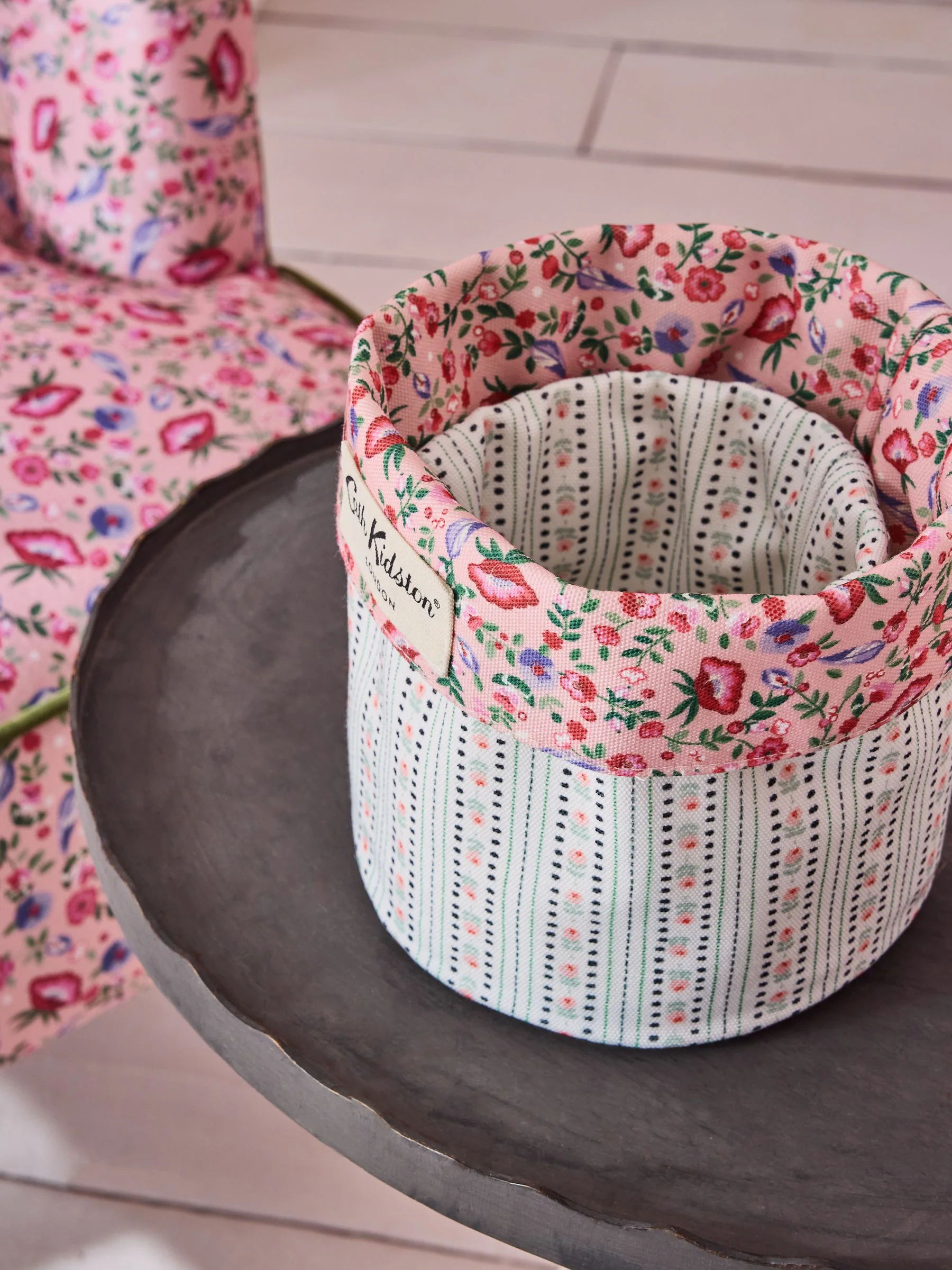 Cath Kidston set van 2 omkeerbare opbergtassen