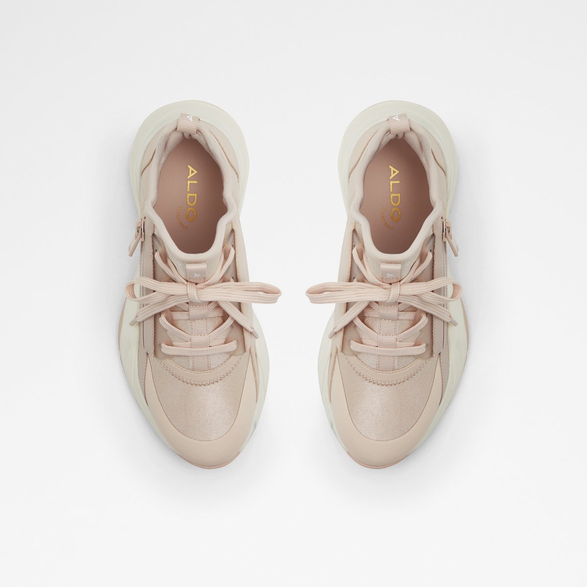 Labedar Light Pink Women Platform and wedge sneakers
