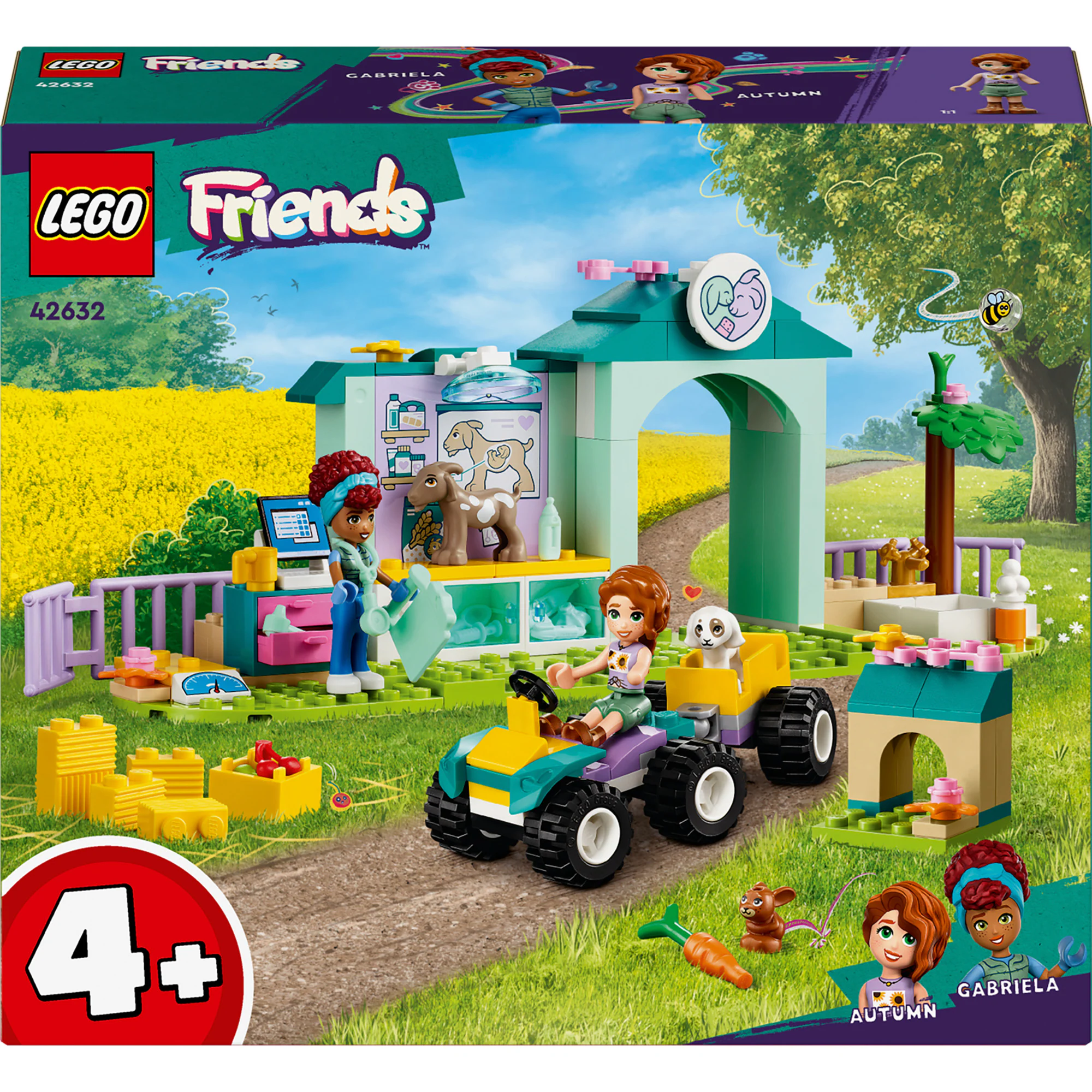 LEGO Konstruktionsspielzeug Friends Farmtierklinik