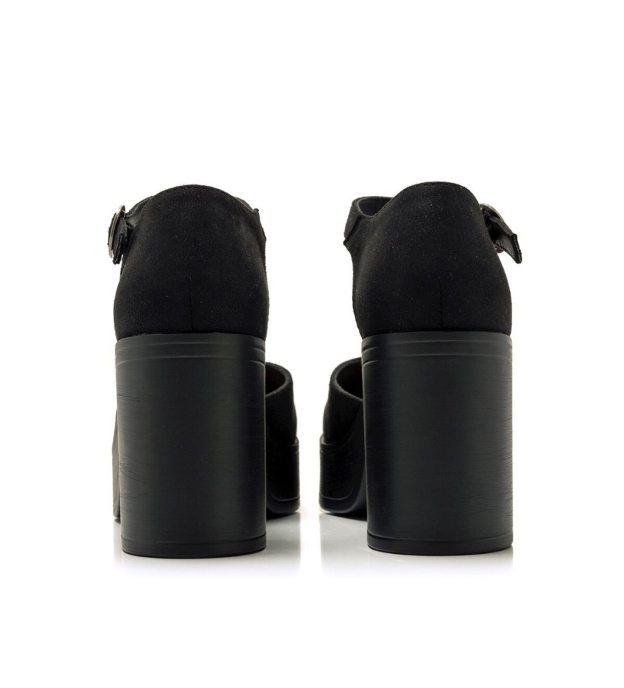 Sapatos Mustang Sixties Pretos - Altura do Salto 8cm -