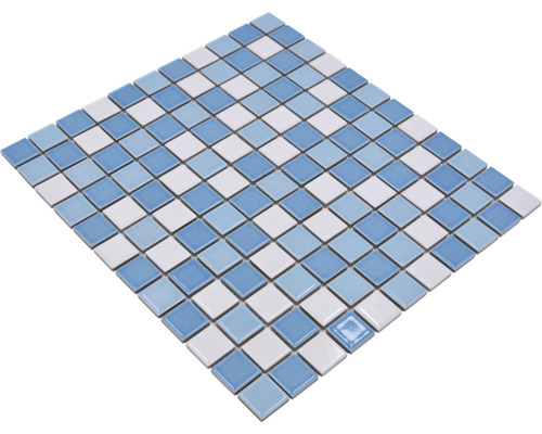 Keramisch mozaïek BM 300 30,2x33 cm mix wit/blauw