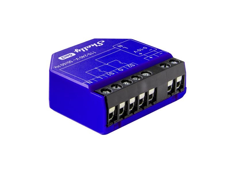 Shelly Smart Home Dimmer 0-10 V Gen3 Smart Dimming Controller mit Leistungsmessung