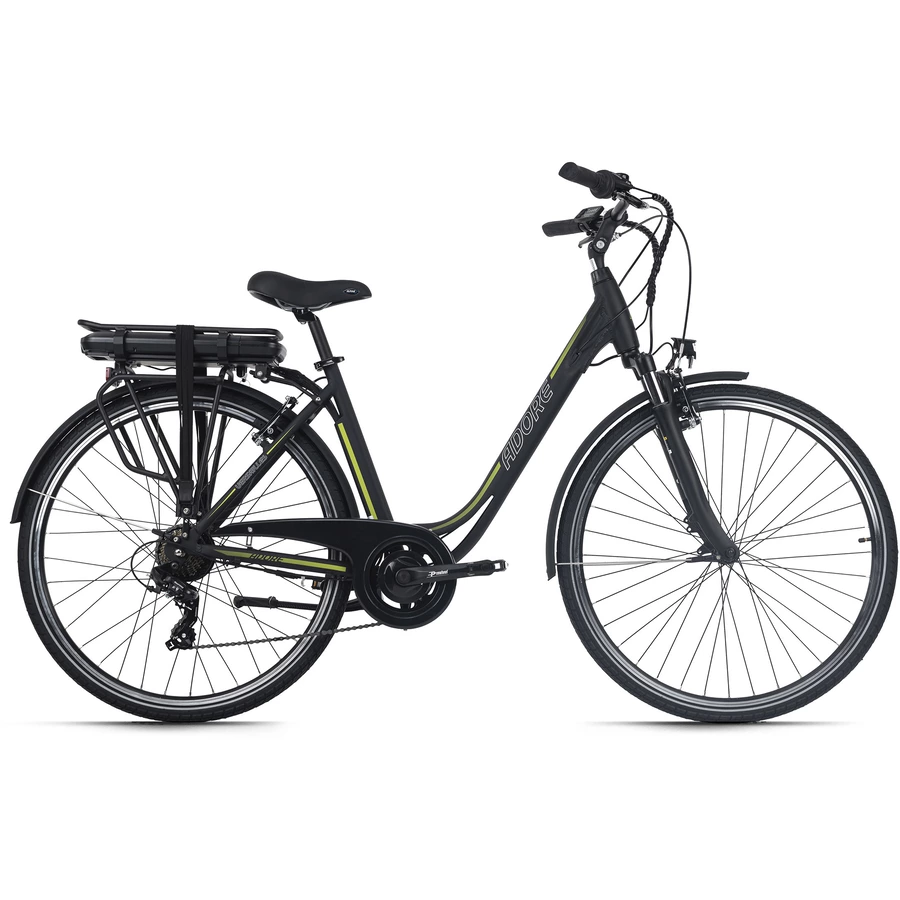 Adore Pedelec E-Bike Cityfahrrad 28'' Adore Versailles schwarz-grün schwarz