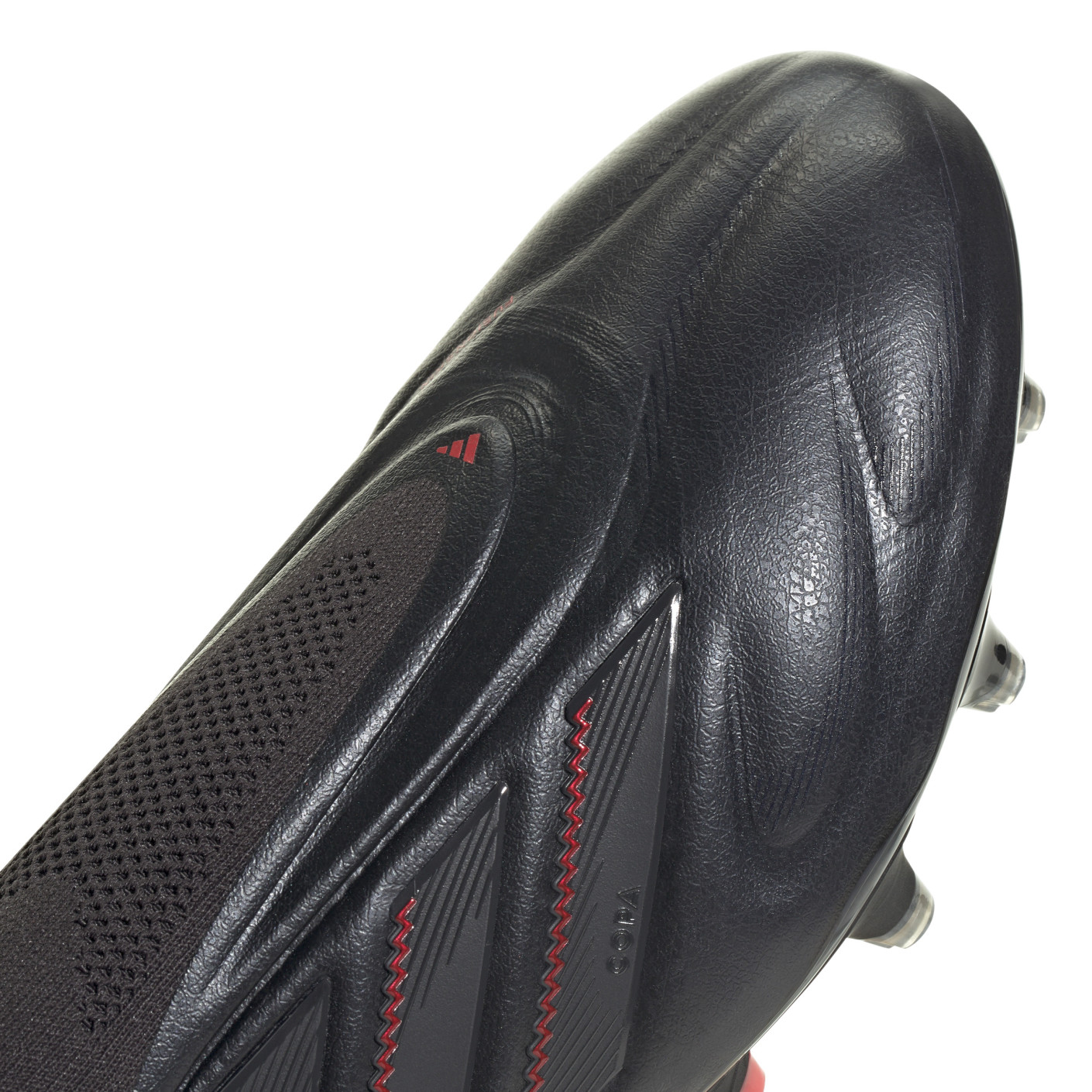 Adidas Copa Pure III Elite Veterloze Gras Voetbalschoenen (FG) Zwart Donkergrijs Rood