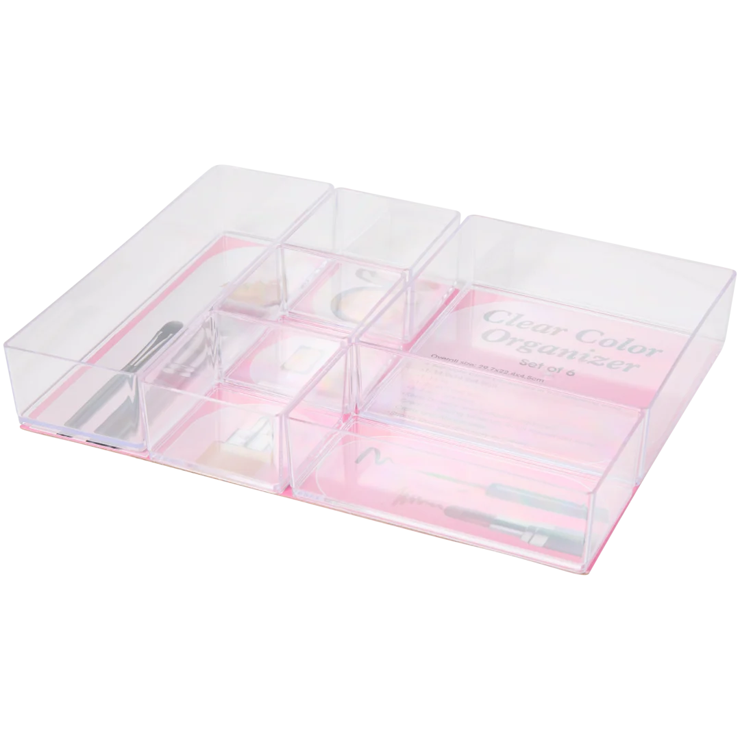 Make-uporganizerset 6-delig | 30 x 22 x 4 cm