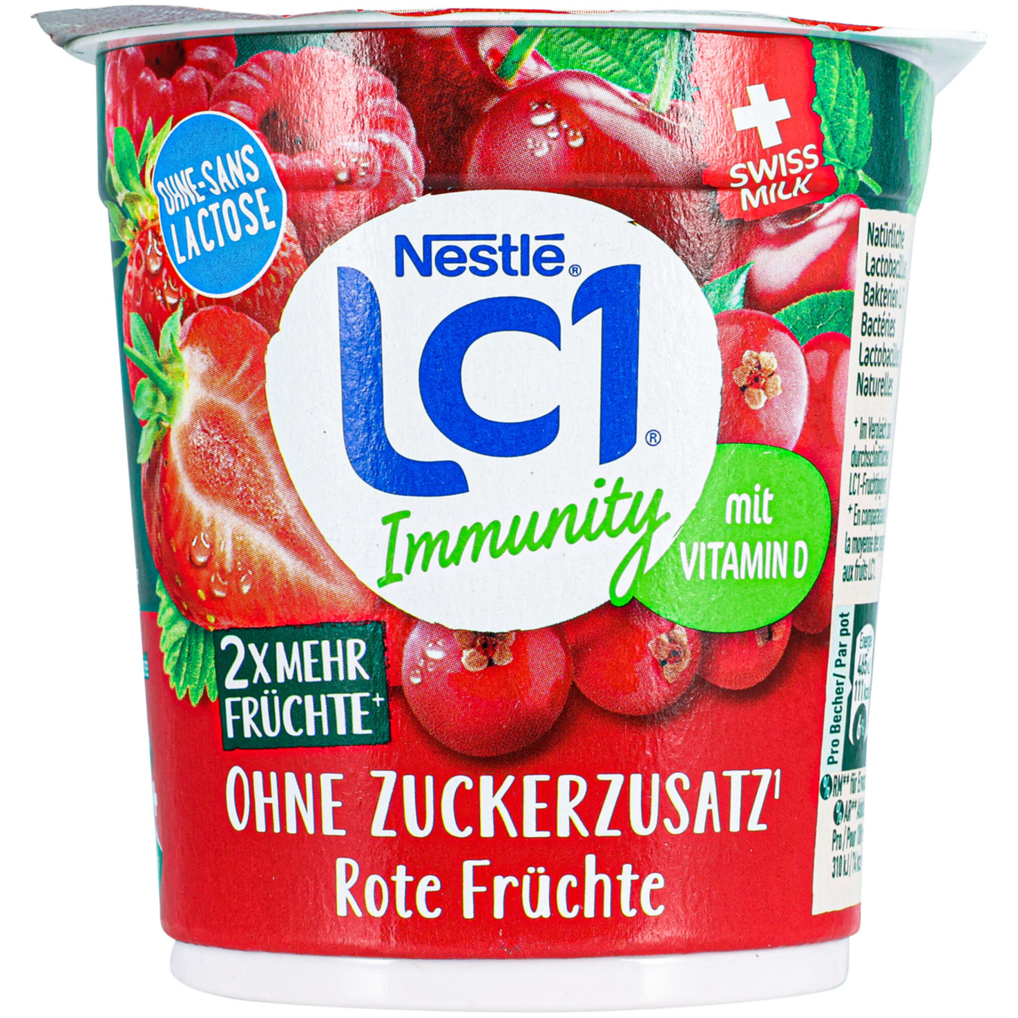LC1 Joghurt ohne Zuckerzusatz rote Früchte laktosefrei 2x150g