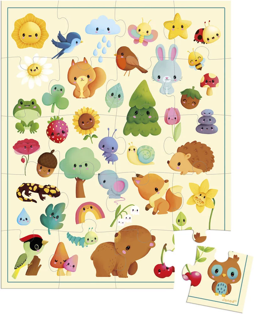 PUZZLE IMAGIER DE LA NATURE - 20 PIECES