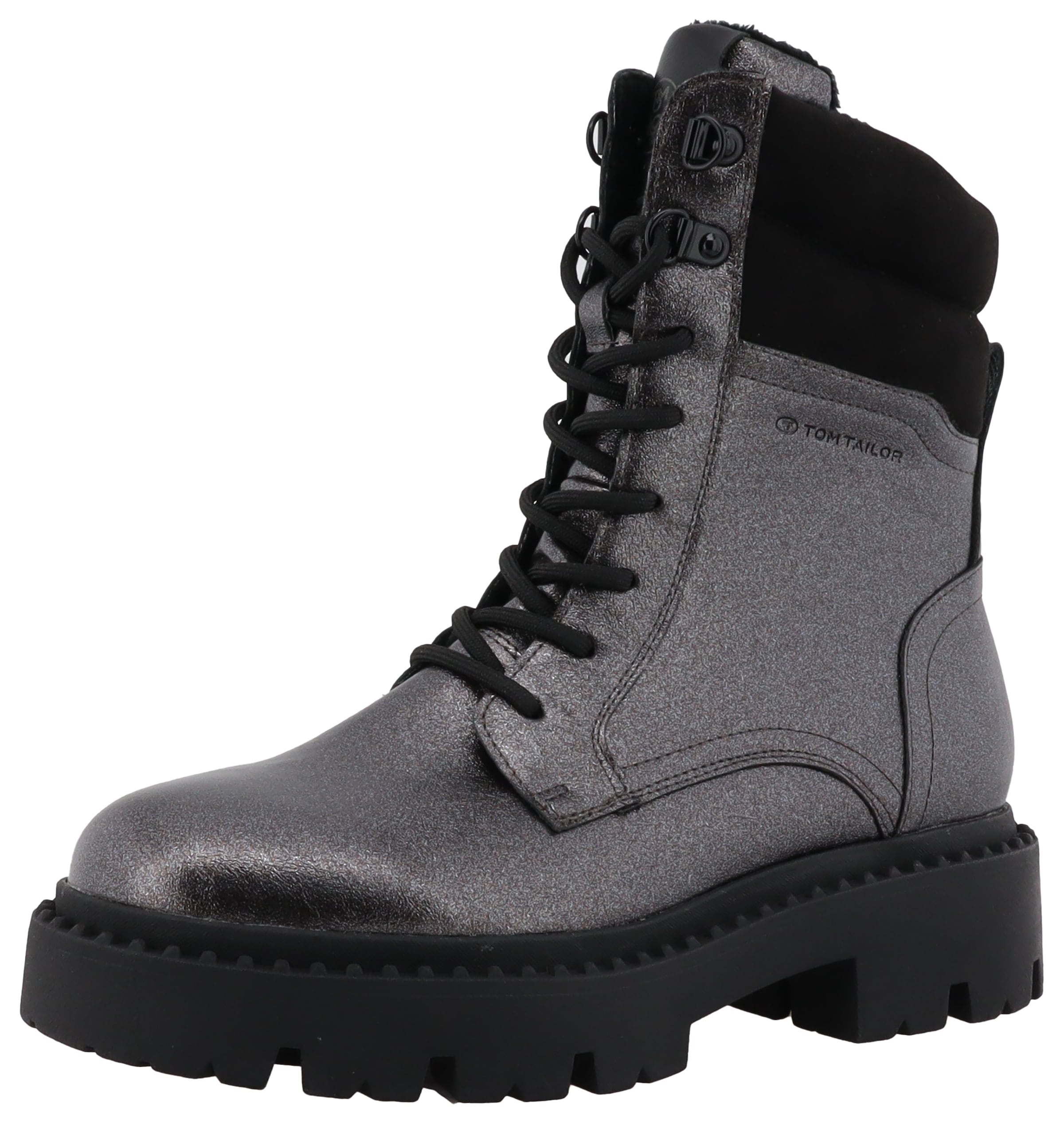TOM TAILOR Winterboots  , Blockabstz, Schnürboots, Winterstiefelette mit Reissverschluss