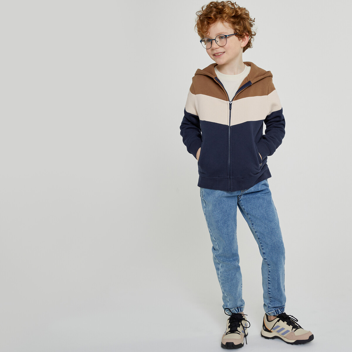 COLEÇÕES LA REDOUTE<br>Moletom com zíper em molton