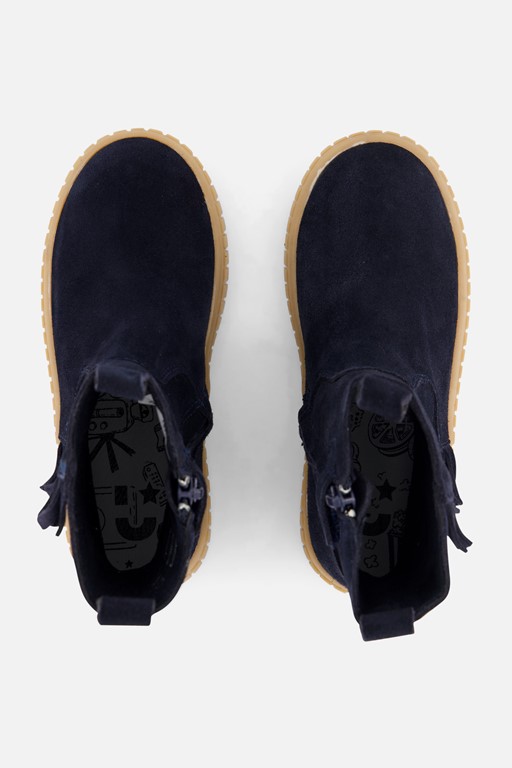 Muyters Enkellaarsjes blauw Suede