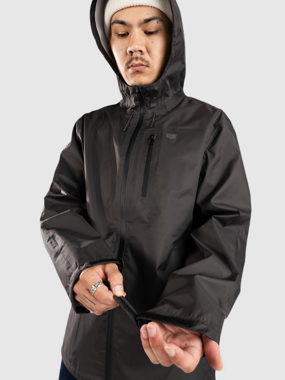 Dravus Tidal Rain Windbreaker black