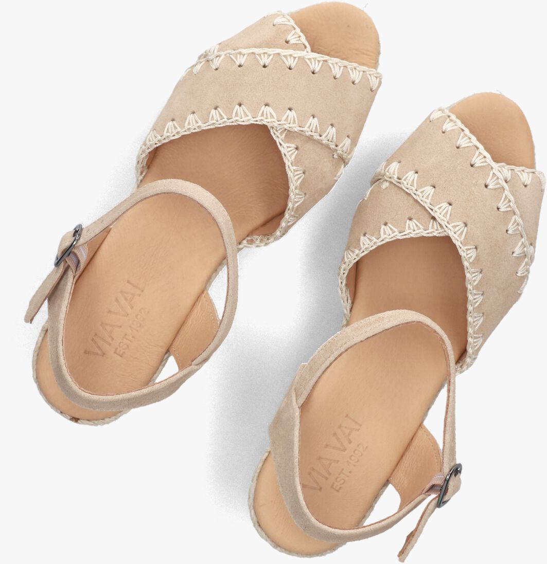 beige via vai sandalen met hak luisa ayla