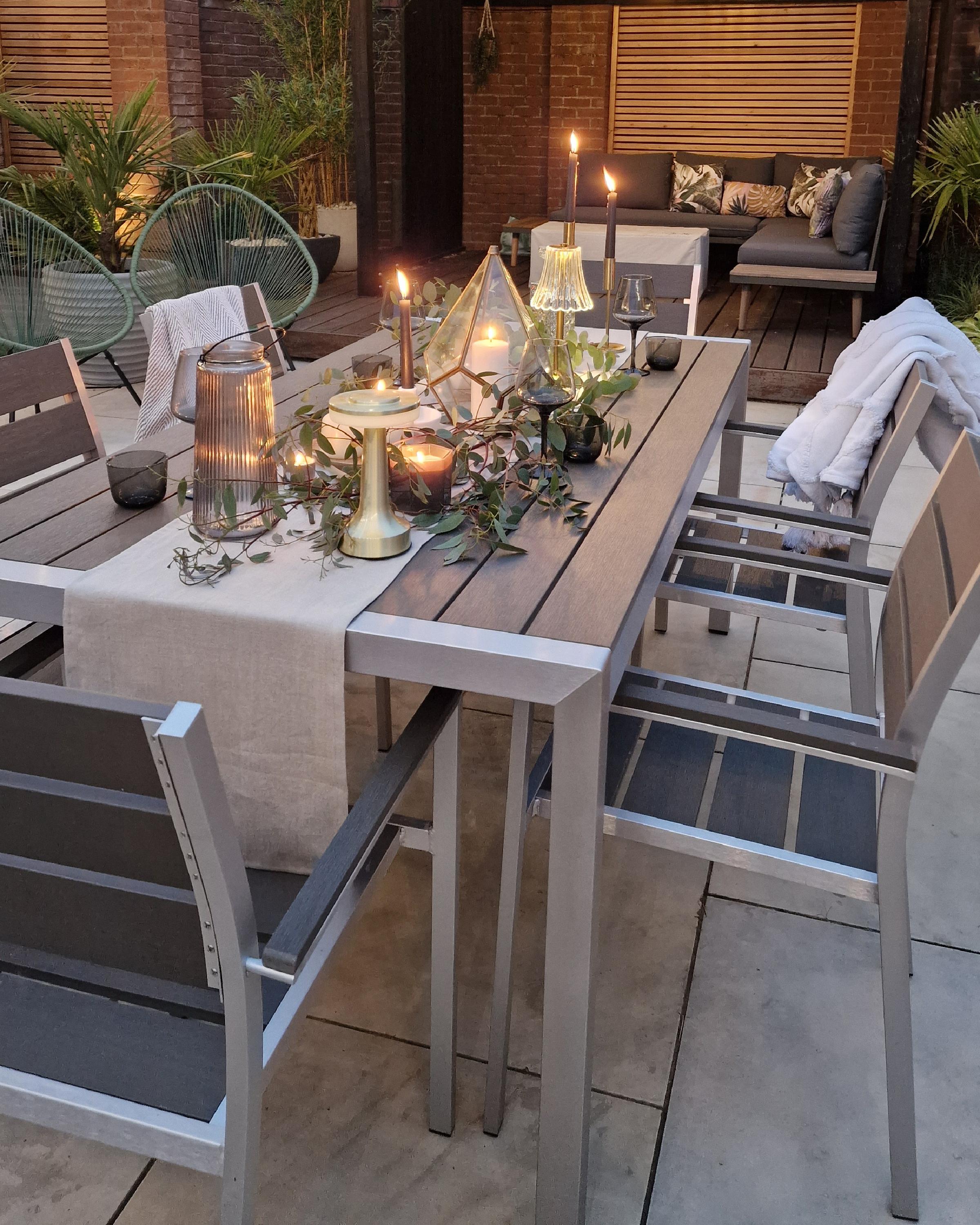 Set van 6 tuinstoelen VERNIO Grijs