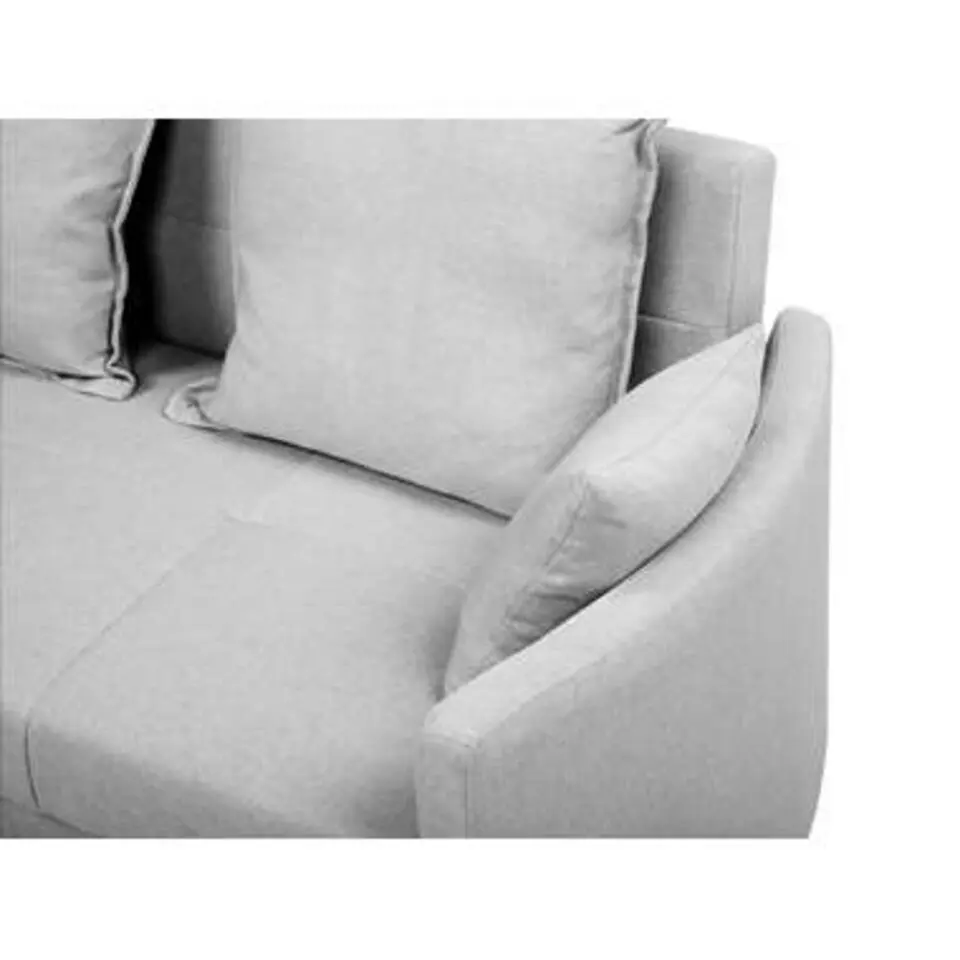 HOVIN - Slaapbank 2-zits - Lichtgrijs - Polyester