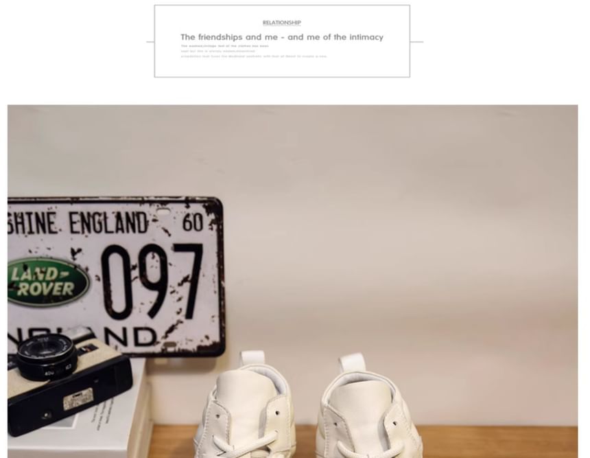 VEAZ - Platform enkelsneakers van echt leer