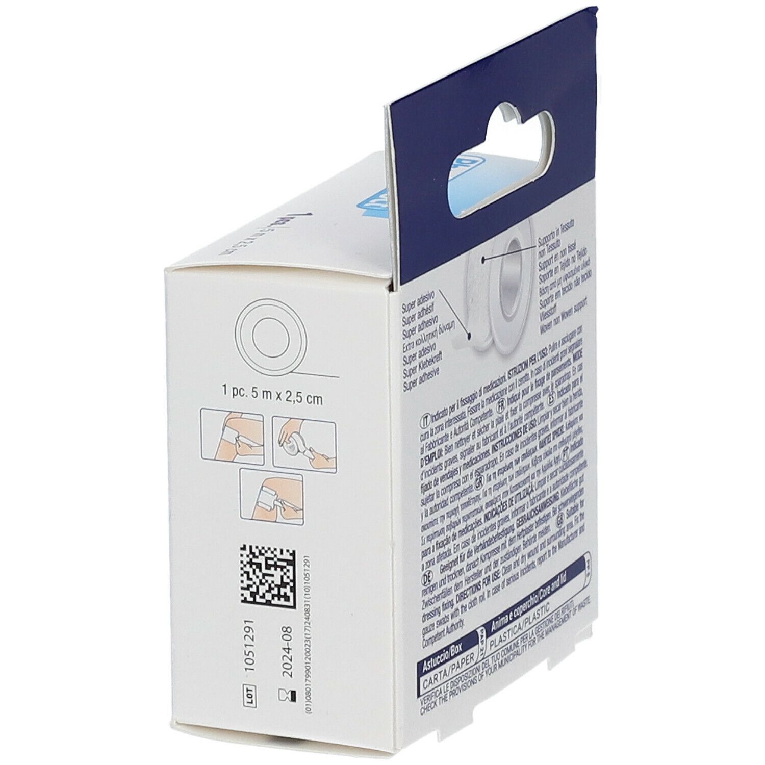 Pharmadoct Heftpflaster hyperallergisch 5 m x 2,5 cm