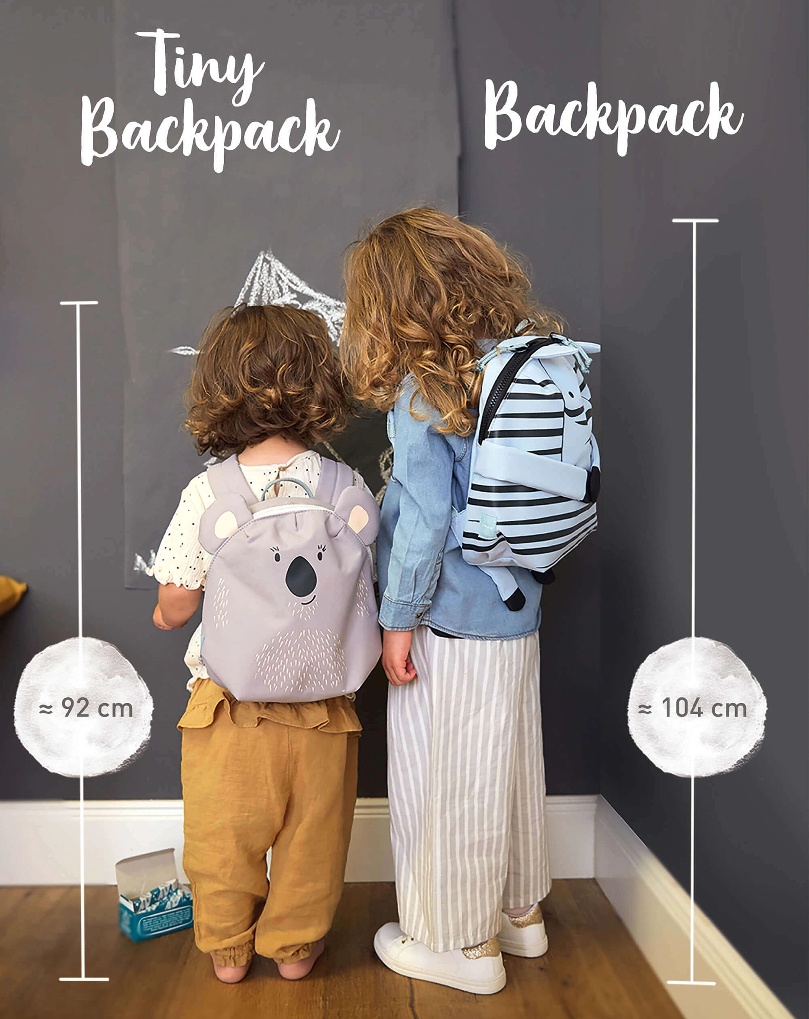 Kinderrucksack TINY ABOUT FRIENDS – CHINCHILLA (20x24x9) in rosa