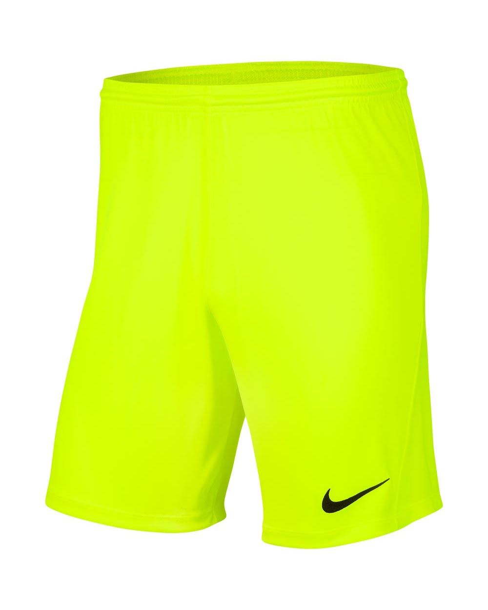 Short Nike Park III Jaune Fluo pour enfant