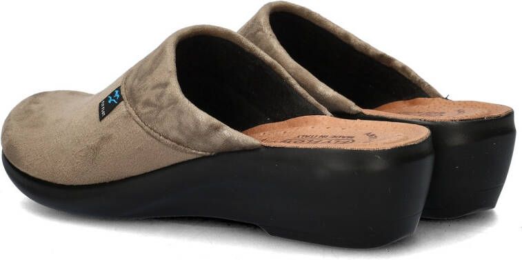 Fly Flot pantoffels taupe