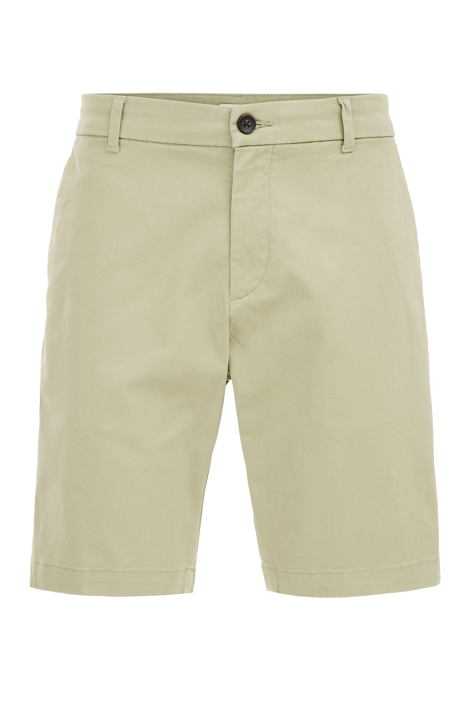 regular fit chinoshort met stretch WE Fashion Lichtgroen