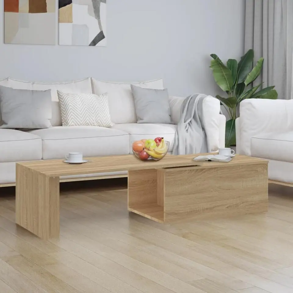 vidaXL - Salontafel - Bruin - Bewerkt hout