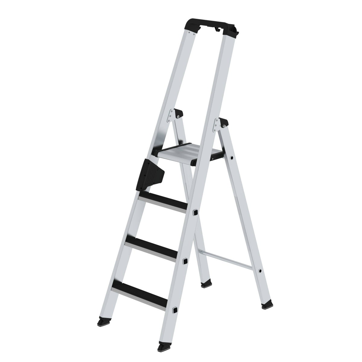 PROREGAL Trapladder, eenzijdige toegang met clip-trede, 4 treden