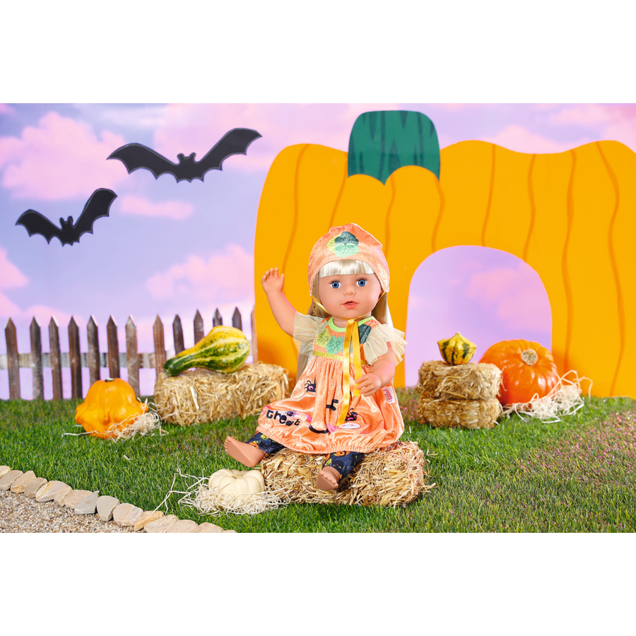 Zapf Creation BABY born® Puppen Halloween Kürbiskleid 43cm