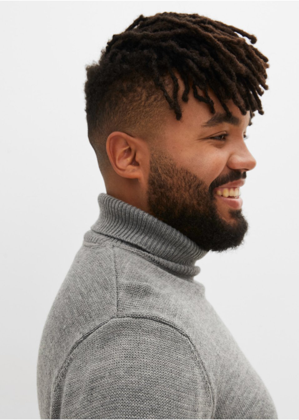 Pull col roulé