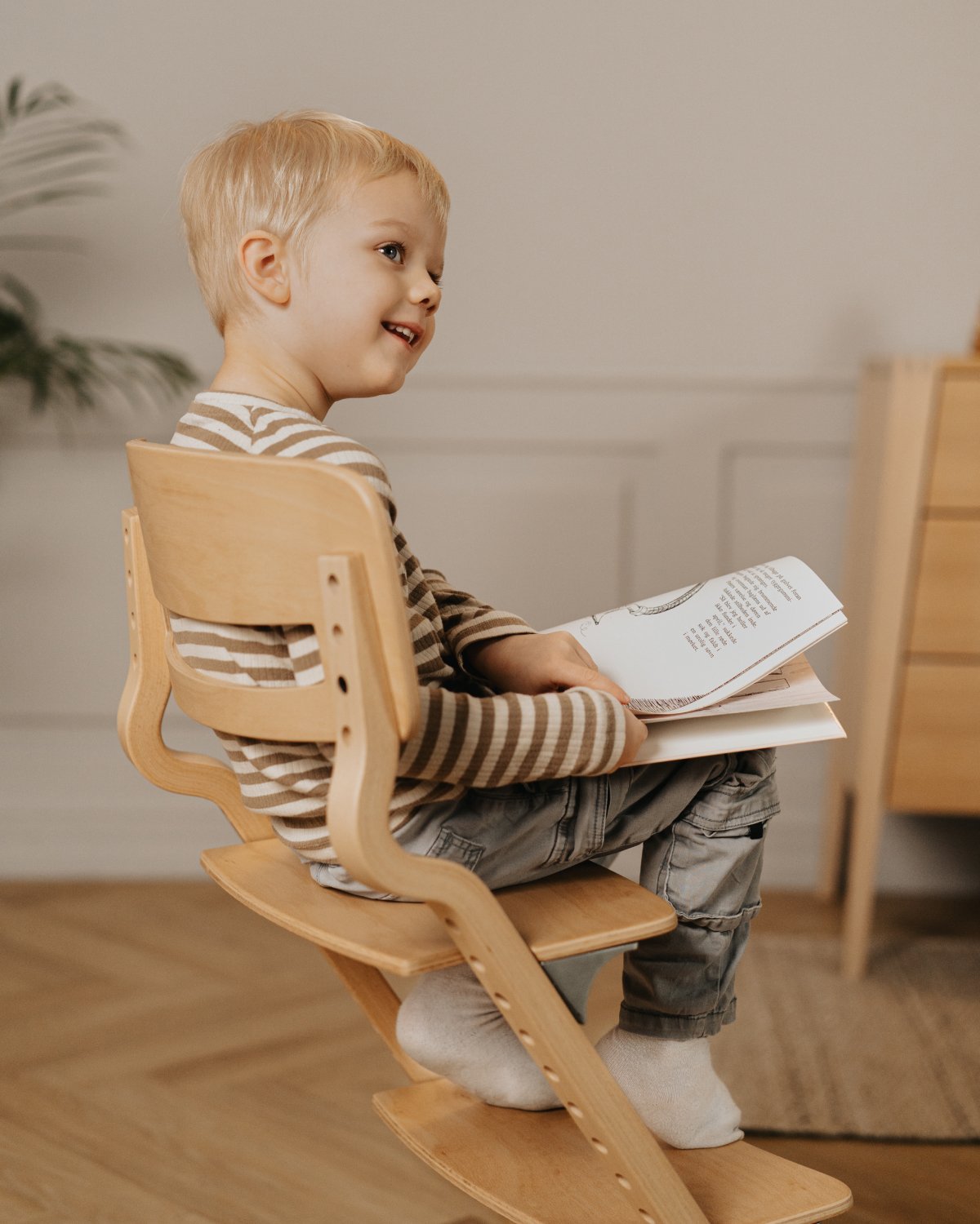 Leander Spisestol Louie – Justerbar | Bøk, Nature, Natur