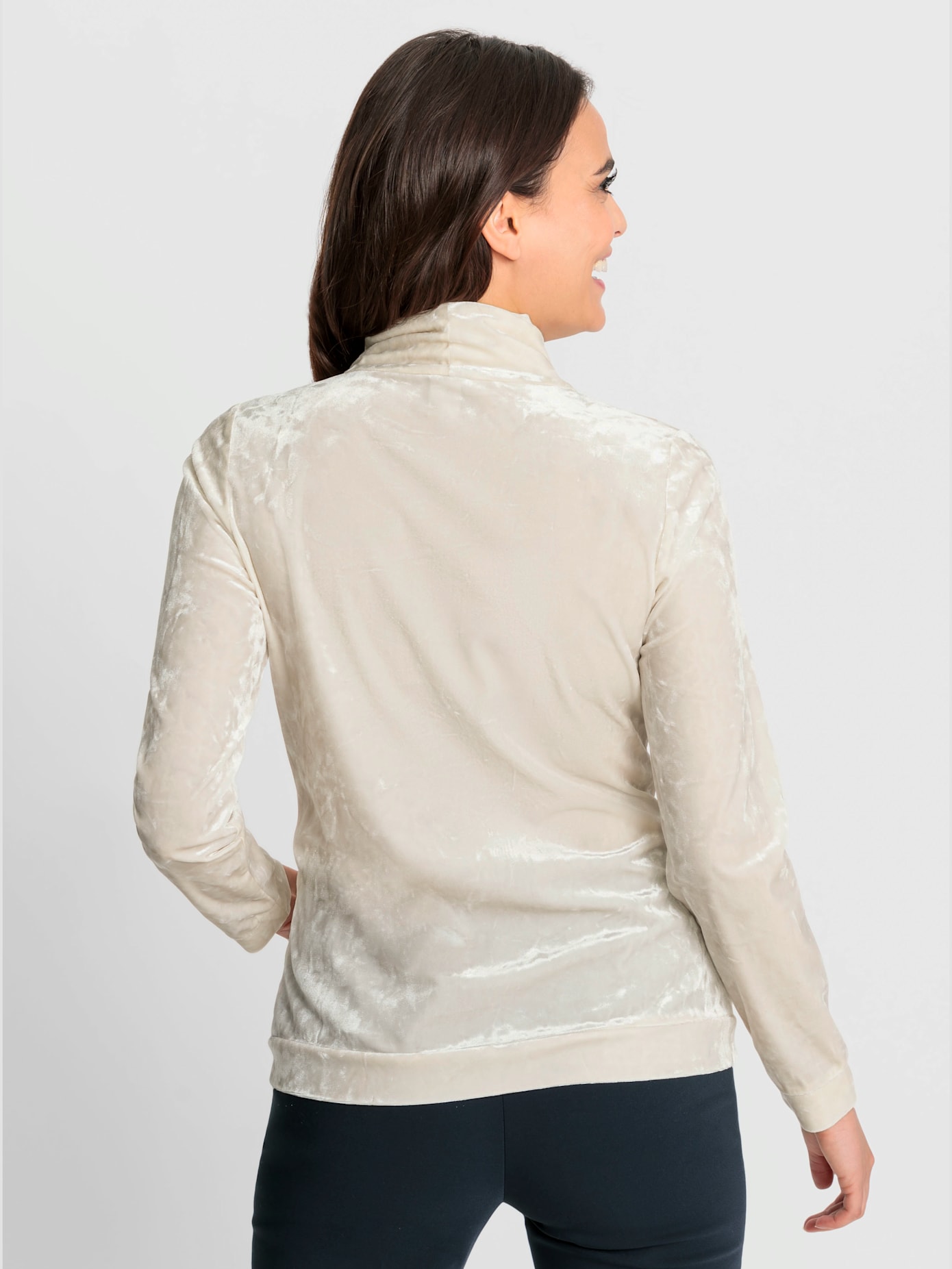 T-shirt en velours imitation velours