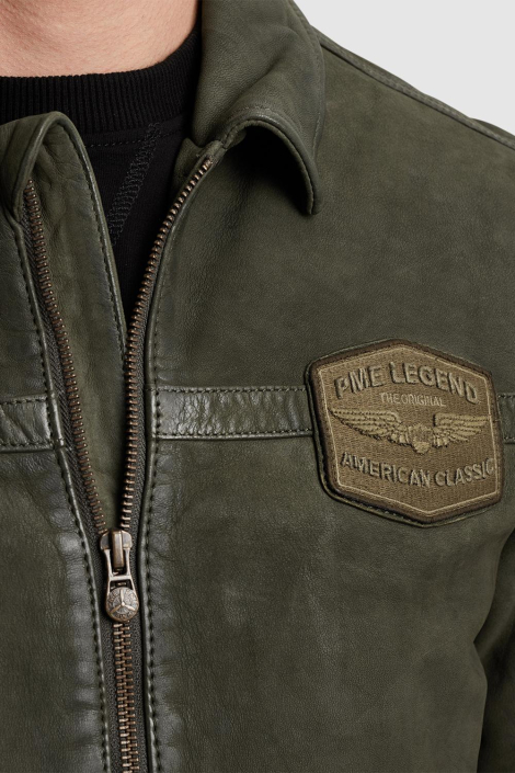 PME legend groene heren leren jas