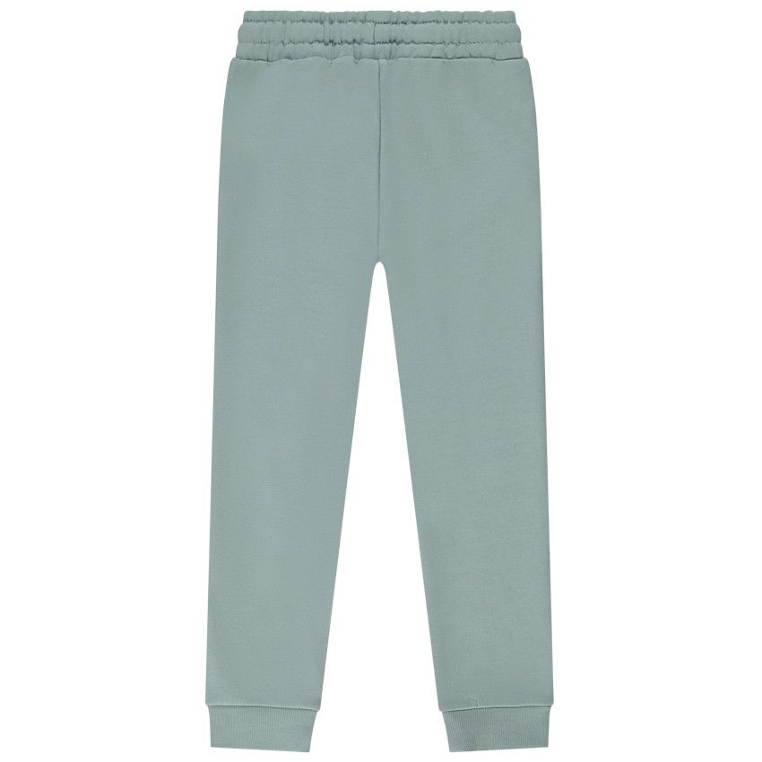 Jogging en molleton uni pour fille - Bleu moyen