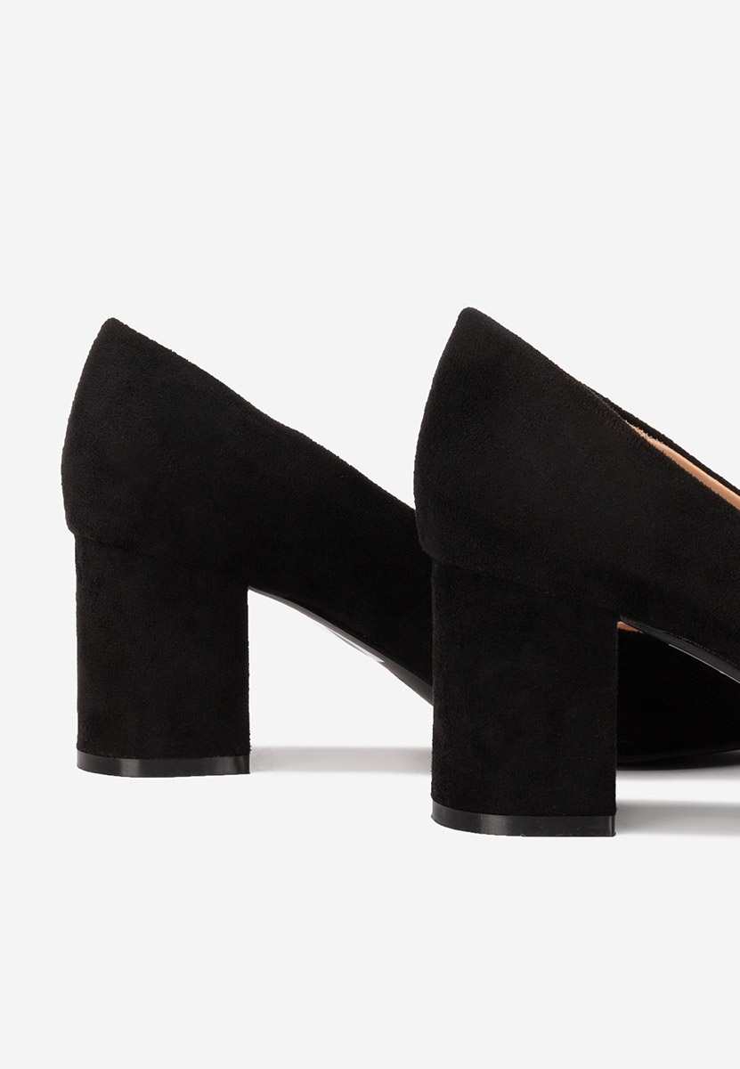 Chaussures à talon épais noirs Jolenia