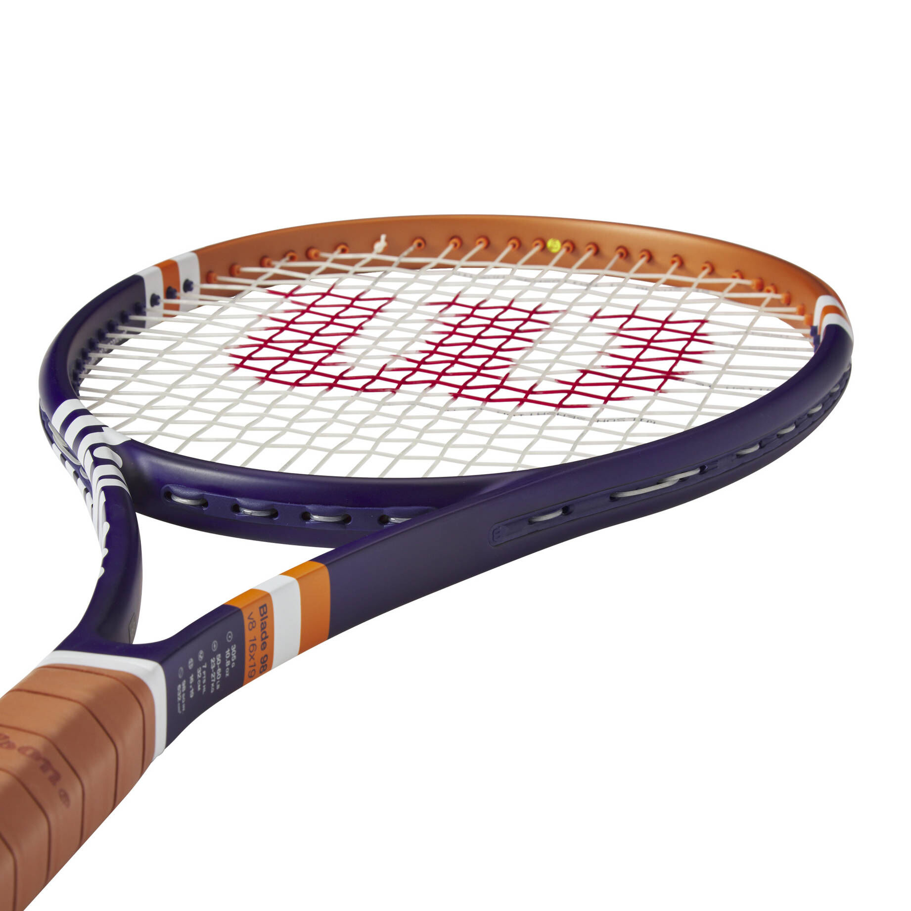 Wilson| Tennisschläger BLADE 98 16x19 V8 ROLAND GARROS