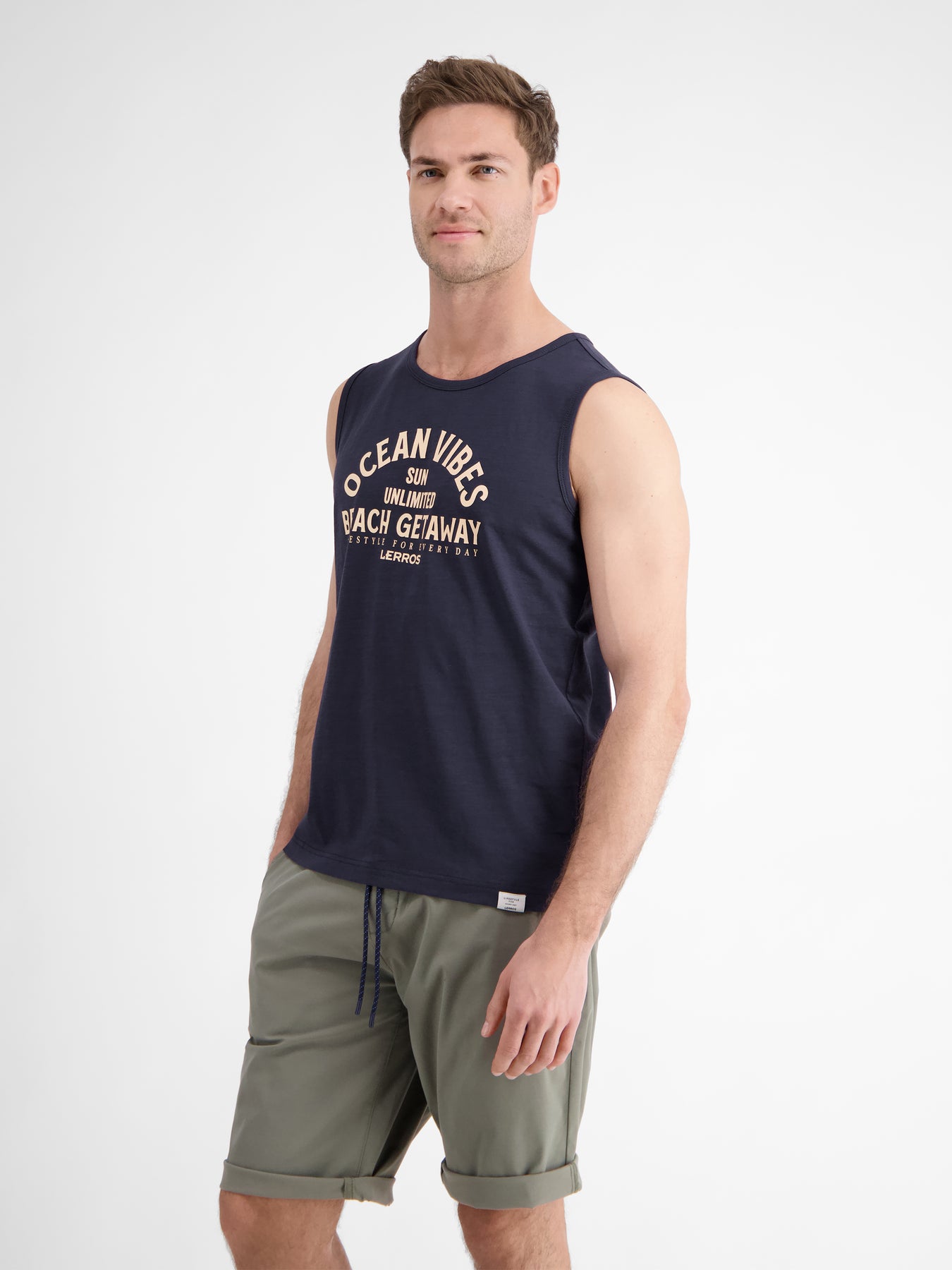 Herren Tanktop mit Brustprint