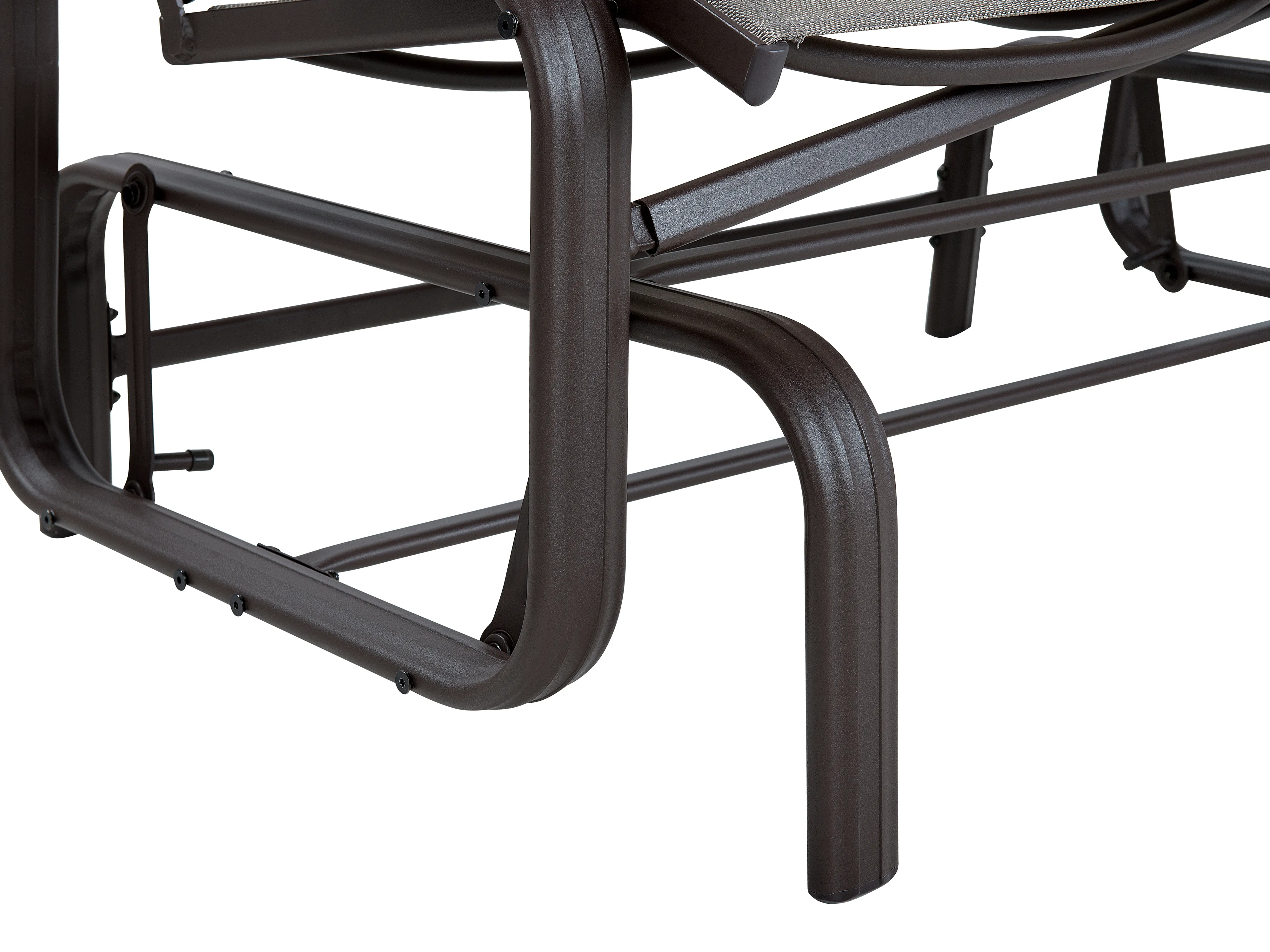 Tuinbank BORGIO 114 cm Metaal Bruin/grijs