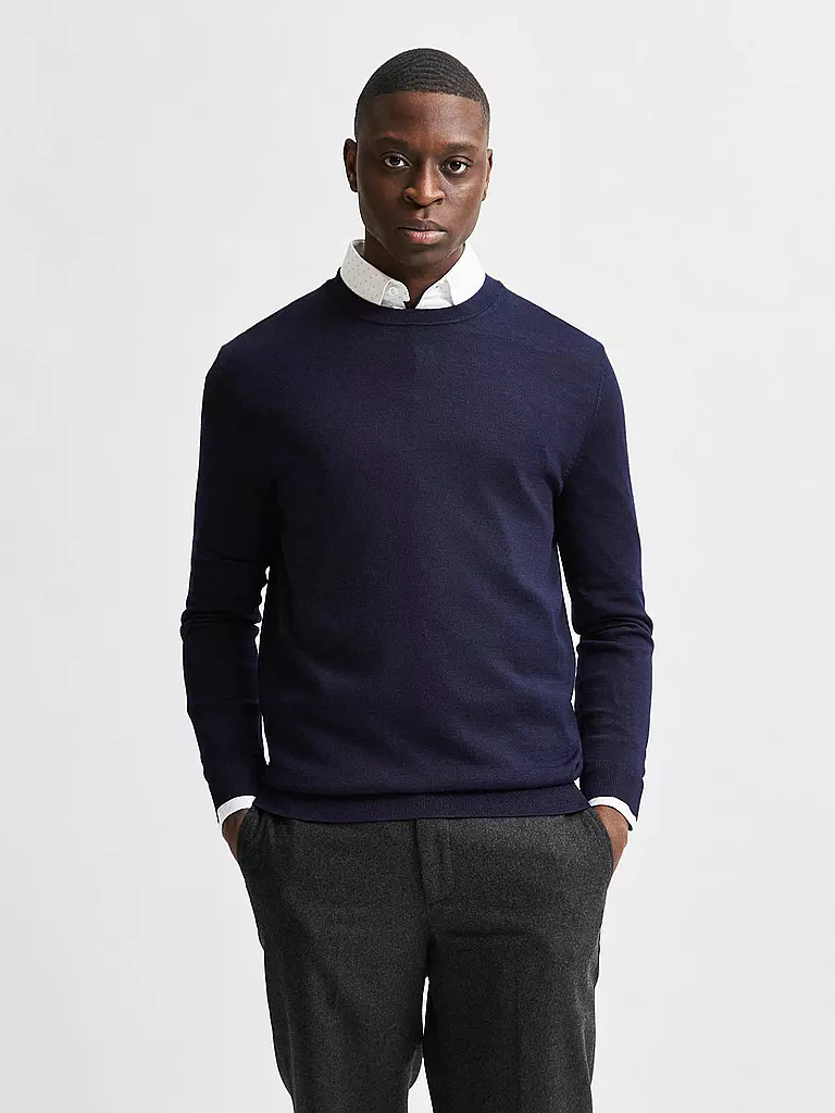 SELECTED Pullover SLHTOWN blau