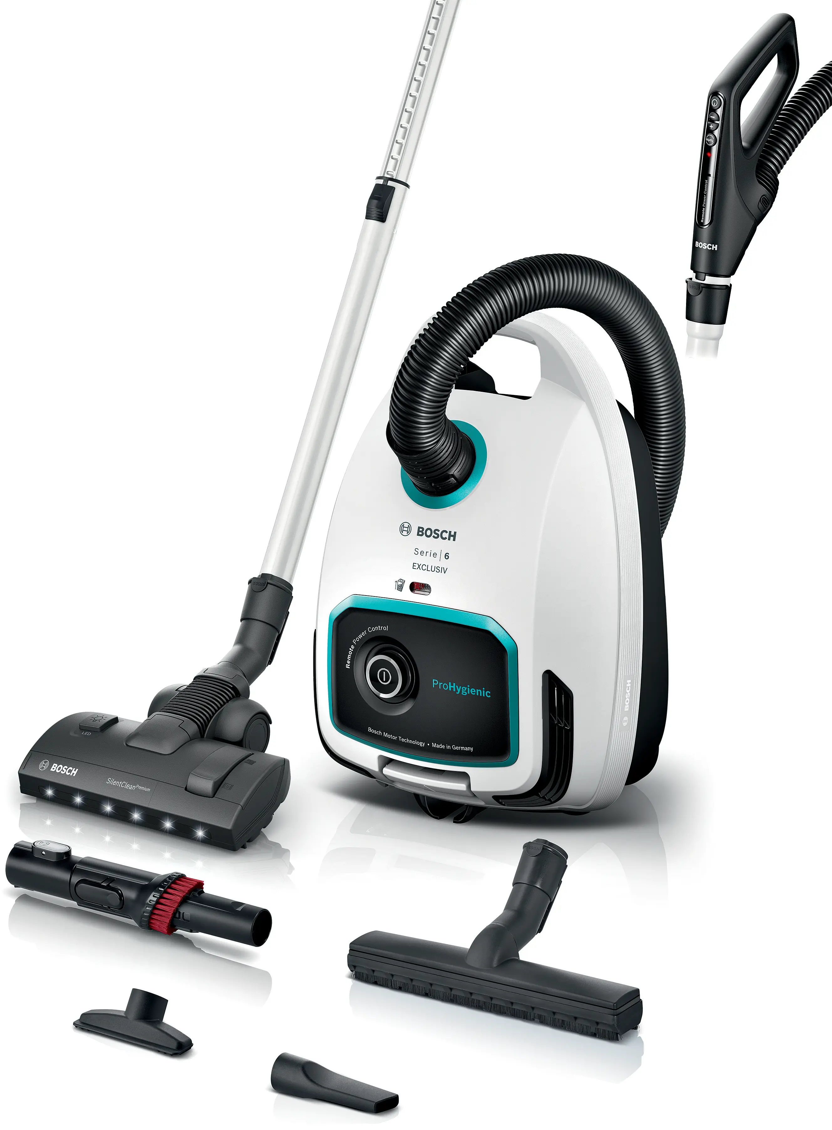 Serie 6 Stofzuiger met zak ProHygienic Wit