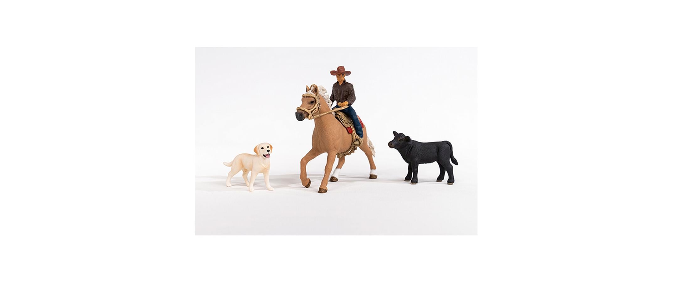 Spielfigurenset Farm World WesternreitenSpielset für Cowgirls und Cowboys