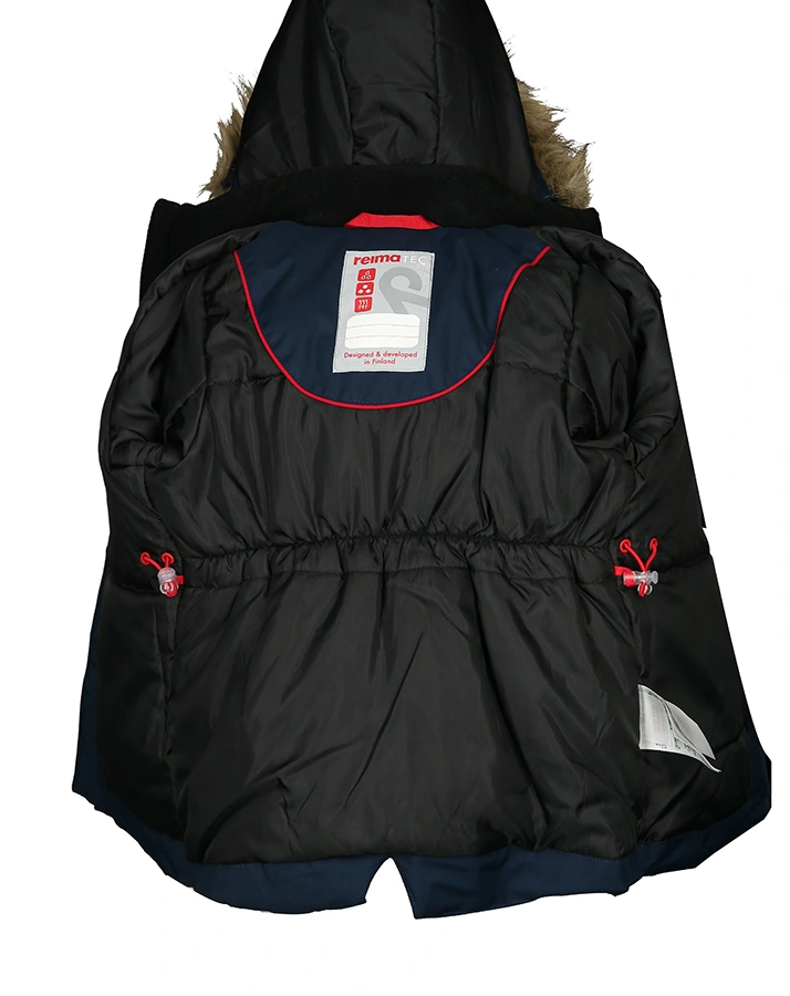 Reimatec® Winterjacke MUTKA mit Kunstfellbesatz in navy