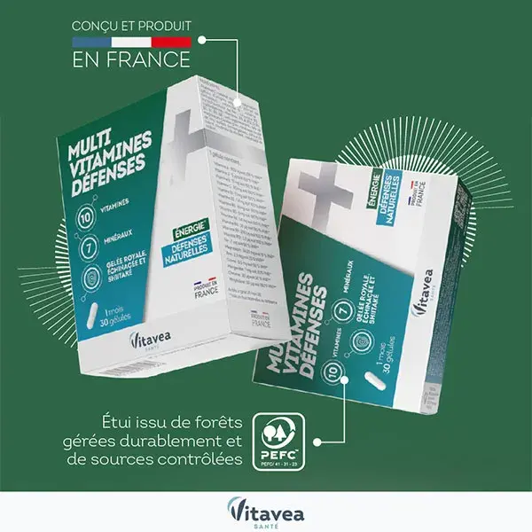 Vitavea Vitaminas Multivitaminas Defesas Naturais 30 cápsulas