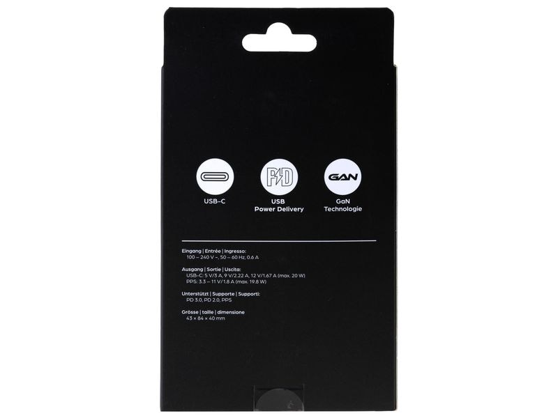 onit USB-Wandladegerät Single 1C 20 W GaN Weiss Ladeadapter mit einem USB-C-Port