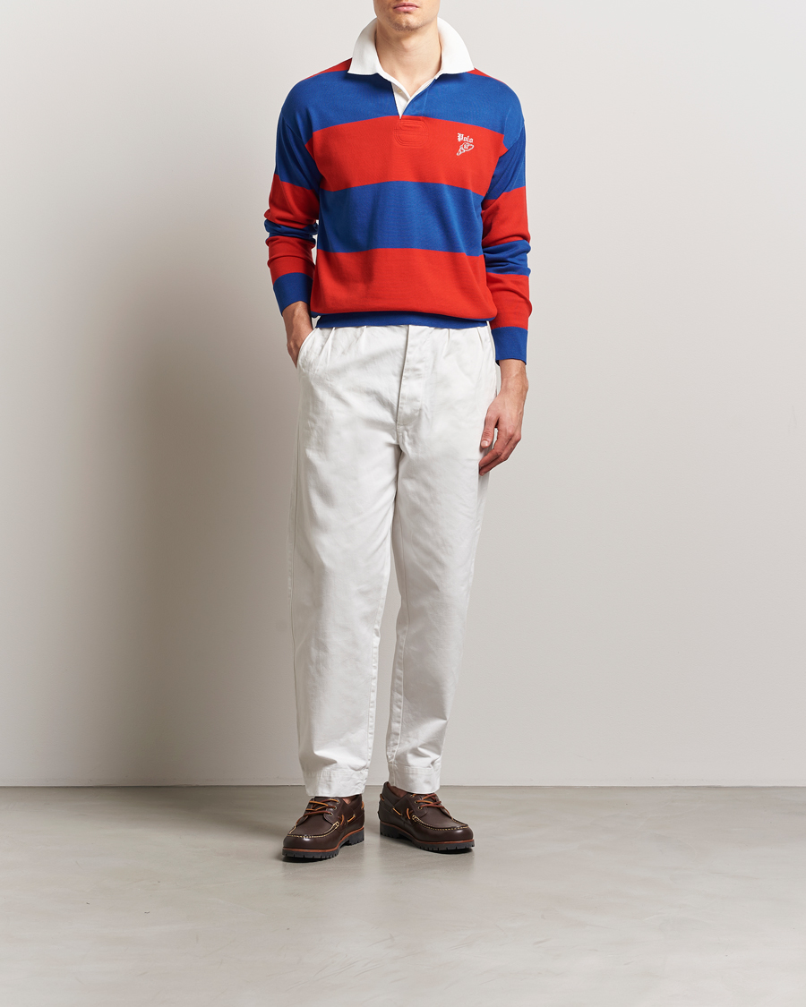 Polo Ralph Lauren Knitted Striped Rugby Blue/Red