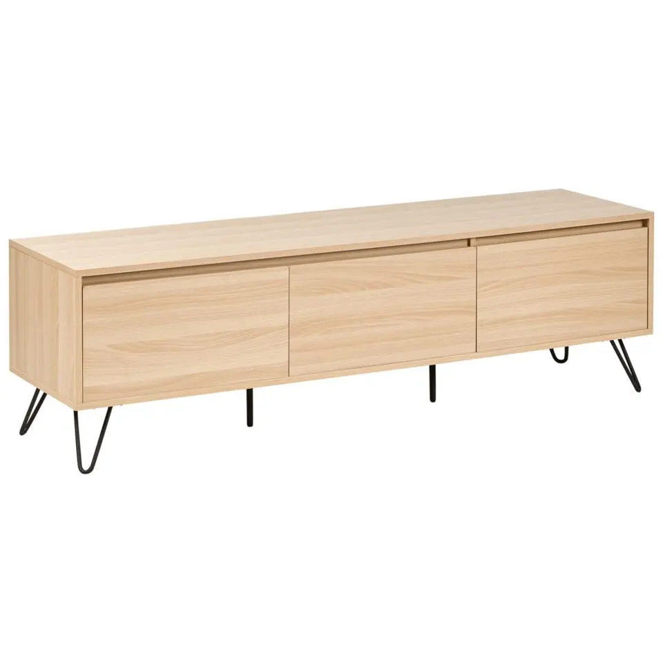 CARDIGAN - TV-meubel - Lichtbruin - Vezelplaat
