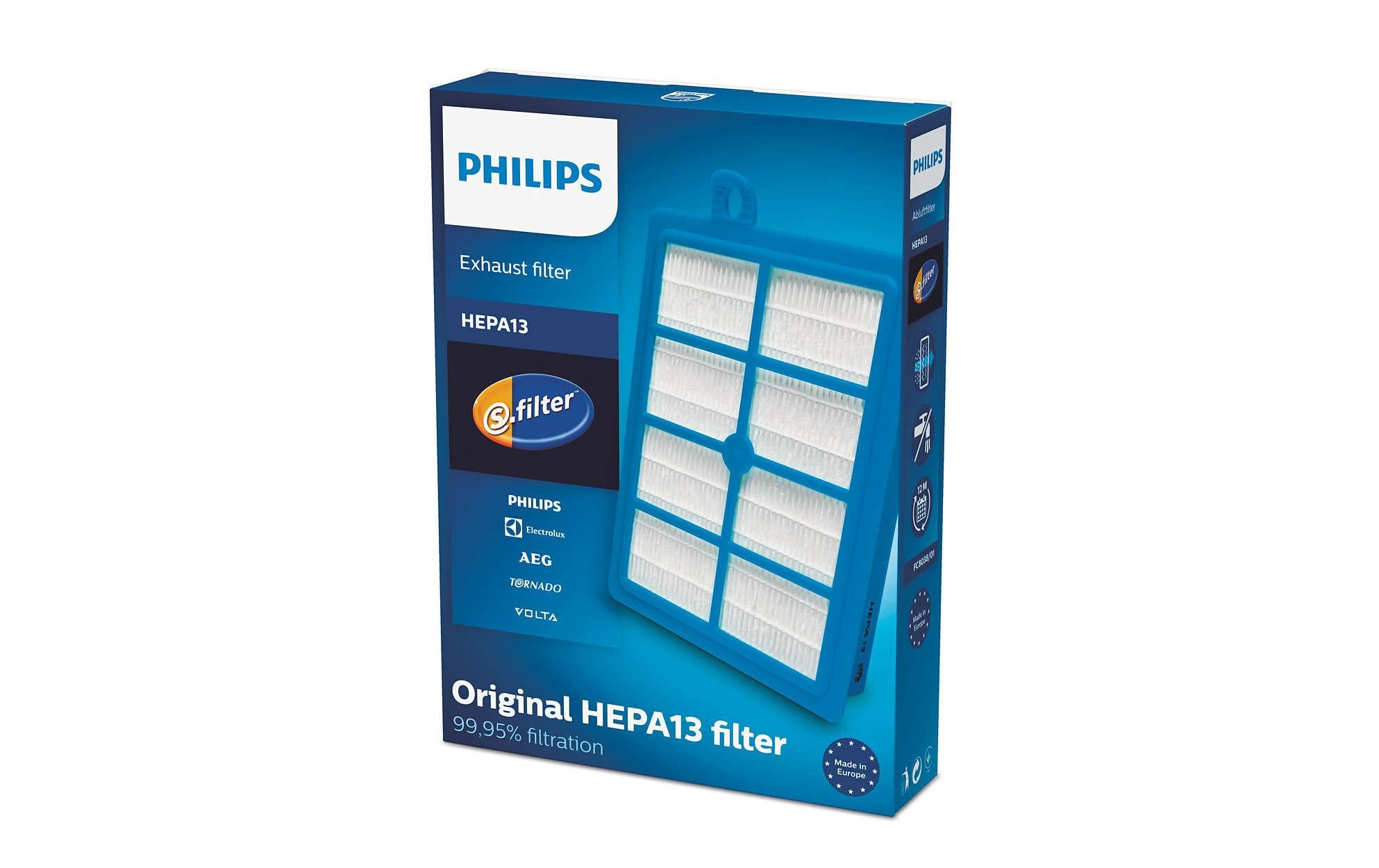 Ersatzfilter HEPA13 S-Class FC8038/01Schwebstofffilter für Staubsauger