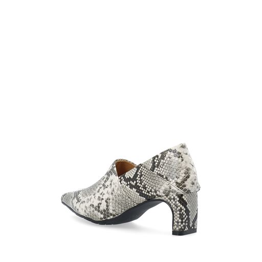 Bianco Rowe Hell Step Down Mules,  White Snake, 40