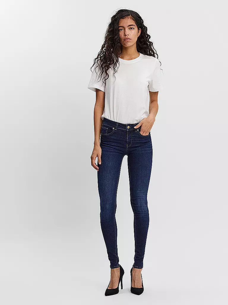 VERO MODA Jeans Slim Fit VMLUX dunkelblau
