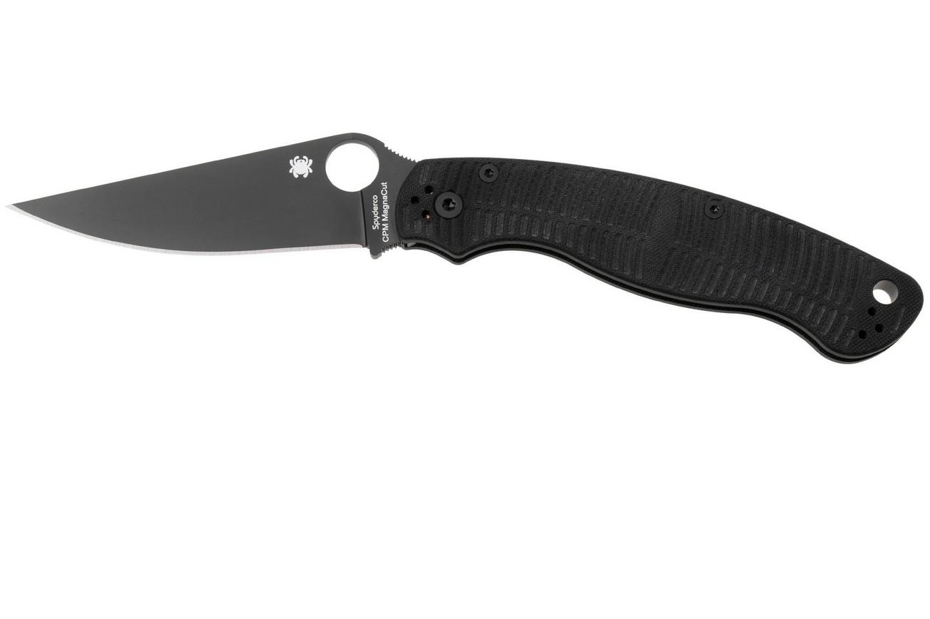 Spyderco Military 2 Salt Black DLC CPM MagnaCut C36GMCBKP2 Black G10 zakmes